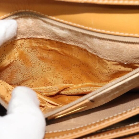 GUCCI Micro GG Supreme Shoulder Bag PVC Beige Gold 004 106 0024 Auth BA5286 - Picture 14 of 16